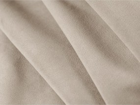 Poltrona beige con rivestimento in velluto Abby – Micadoni