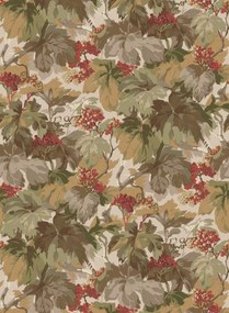 Mulberry Home Carta da parati Country Walk - Red/ Green