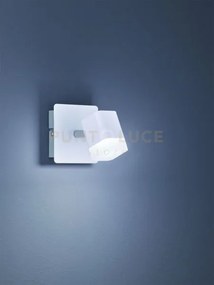 Roubaix spot led 3,5w 400lm, 3000k singolo quadrato metallo bianco ...