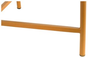 Tavolino da salotto rotondo giallo ocra in metallo ø 50 cm Meseta – Leitmotiv