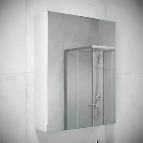 Armadietto da bagno con specchio KENWOOD 65x50 cm bianco