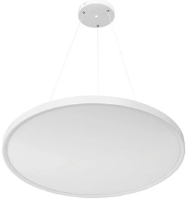 Pannello LED Rotondo a Sospensione 50W Slim CCT Ø600mm IP20 - Bianca