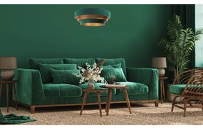 Lampadario su filo TRINITI 1xE27/60W/230V verde/oro