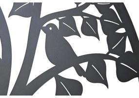Decorazione da Parete DKD Home Decor Nero Albero Metallo Bianco Tradizionale (98 x 1 x 98 cm) (100 x 1 x 100 cm) (2 Unità)