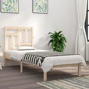 Giroletto Senza Materasso 90x200 Cm İn Legno Massello Di Pino /