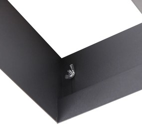 Set di 6 faretti incassati neri GU10 AR111 senza cornice a 2 luci - Oneon