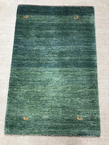 Gashguli Tappeto 80x130 Verde (Iran) Annodato A Mano