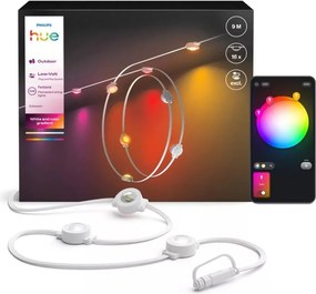 Philips - Prolunga per catena esterna dimmerabile LED RGBW Hue FESTAVIA 16xLED 9m IP65