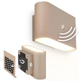 Briloner 3878011 - Applique LED ricaricabile con sensore CHAT LED/3W/5V 2000 mAh beige