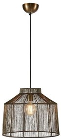 Markslöjd 108667 - Lampadario a sospensione con filo CAPANNA 1xE27/40W/230V ottone