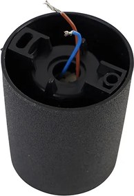 Faretto da soffitto moderno nero con LED IP55 - Livia