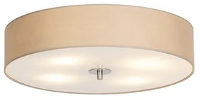 Lampada da soffitto rustica beige 50 cm - Drum