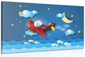 Quadro su tela – Volo con aeroplanino