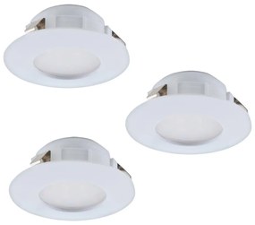 Eglo 95807 - KIT 3x Lampada LED da incasso PINEDA 1xLED/6W/230V