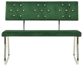 Panca 110 cm in Velluto Verde Scuro