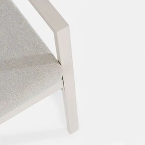 Salotto da esterno in alluminio 4 posti Avorio Bizzotto Lorillard New