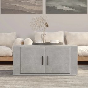 Tavolino Salotto Grigio Cemento 80x50x36 Cm Legno Multistrato /