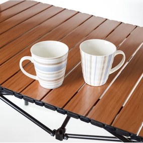 Tavolo da campeggio con piano rotante 54x93 cm