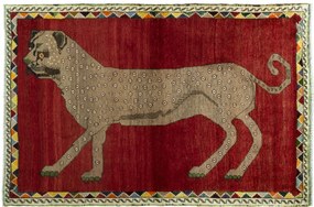 Gabbeh Tappeto persiano 110x160 Rosso (Iran) Annodato A Mano