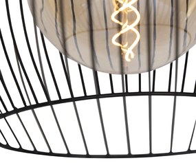 Lampada a sospensione rotonda di design nera 40 cm - Dos