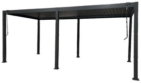 Pergola da terrazzo autoportante Lagos 3x6 Garden Point antracite