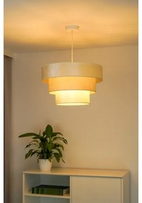 Duolla - Lampadario a sospensione con filo LUNETA 1xE27/40W/230V diametro 45 cm color crema