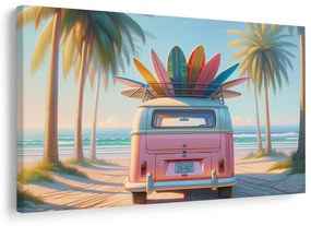 Quadro su tela – Estate nei colori delle tavole da surf