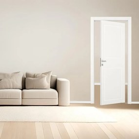 Porta interna rototraslante Style in legno colore bianco, L 80 x H 210 cm, apertura reversibile