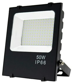 Faro proiettore Led 50W Nero da esterno IP65 Bianco Caldo 3000K M LEDME