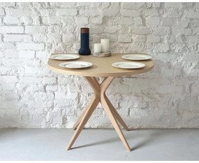 Tavolo da pranzo in frassino massiccio 90x90 cm Jubi – Ragaba