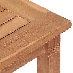 Set da Pranzo da Giardino 3 pz in Legno Massello di Teak