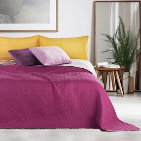 Copriletto reversibile in microfibra fucsia , 170 x 270 cm Bibi - DecoKing