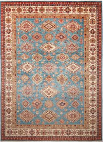 Kazak Tappeto orientale 270x350 Blu (Pakistan) Annodato A Mano