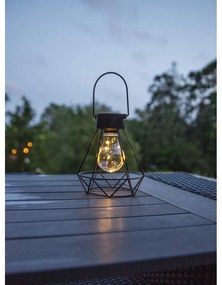 Lanterna LED nera, altezza 15,5 cm Eddy - Star Trading