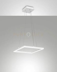 Bard sospensione bianca l.42x42cm a led 3000k - 39w - 3880 lm dimme...