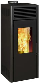Stufa a pellet ventilata NOLA 10 PLUS 9.5 kW nero