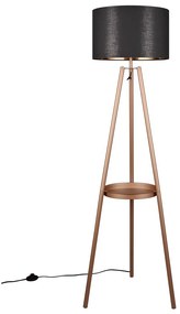 Lampada da terra marrone con ripiano (altezza 152 cm) Colette - Reality