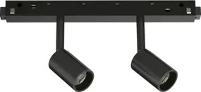 Ego spot double led cob osram 5 w 30° on-off 600 lm 000 k nero