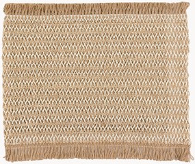 Set di 4 tovagliette in iuta Striped
