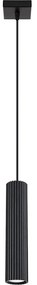 Sollux SL.1573 - Lampadario a sospensione con filo KARBON 1xGU10/10W/230V nero