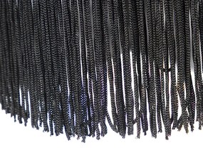 Paralume seta nero grigio 45 cm - GRANNY