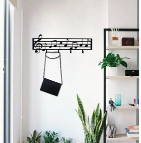 Appendiabiti a parete 60x19 cm appunti metallo