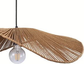 Lampadario a sospensione con filo CAPRI 1xE27/20W/230V diametro 60 cm bambù