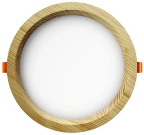 APLED-Lampada LED RONDO WOODLINE LED/12W/230V 4000K diametro 20 cm pino legno solido