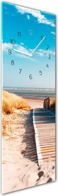 Orologio da parete, 20 x 60 cm Glassclock Sunny - Styler