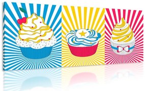 Stampa su tela – Cupcakes pop art