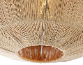 Plafoniera orientale nera con corda - Riki