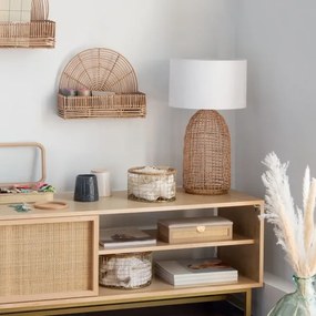 Atmosphera - Lampada da tavolo KARLA 1xE27/25W/230V rattan