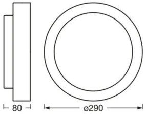 Osram - Plafoniera ORBIS MADRID 2xE27/10W/230V Ø 29 cm bianca