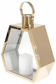 Lanterna decorativa dorata 43 cm